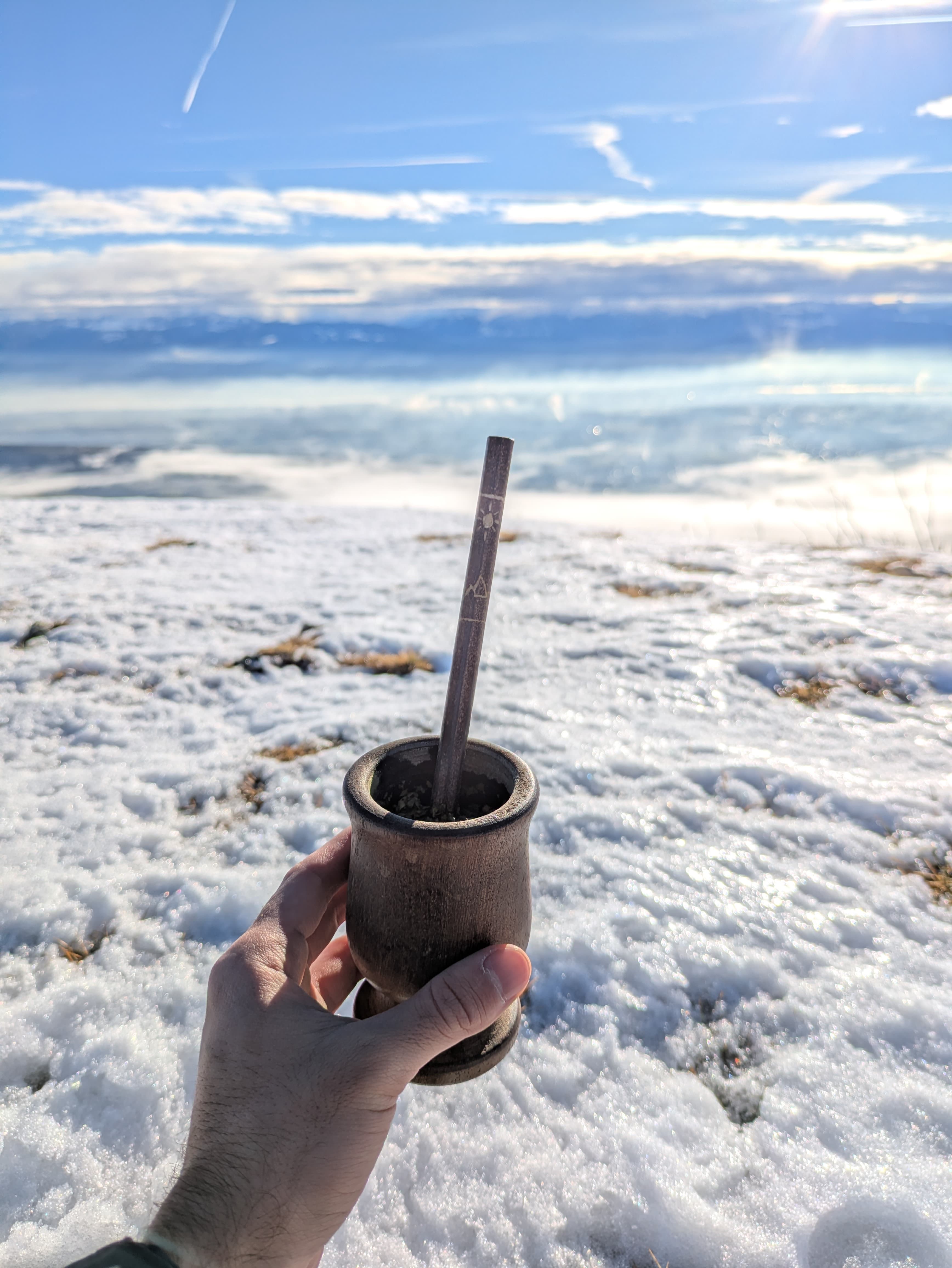 Moment de partage autour d'un maté